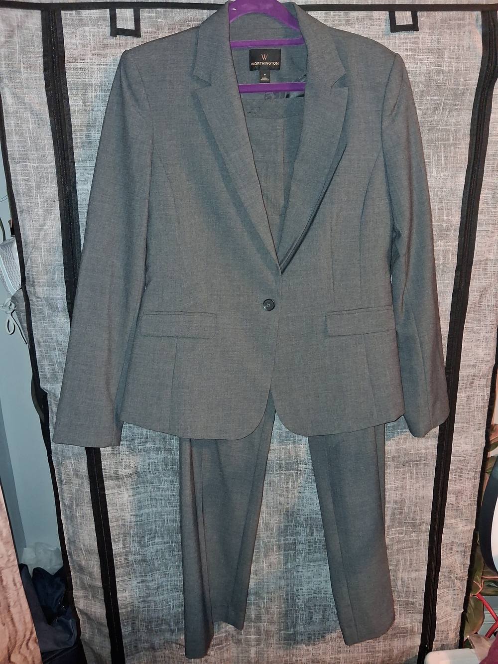 Worthington Gray Women's Tailored Two-Piece Suit